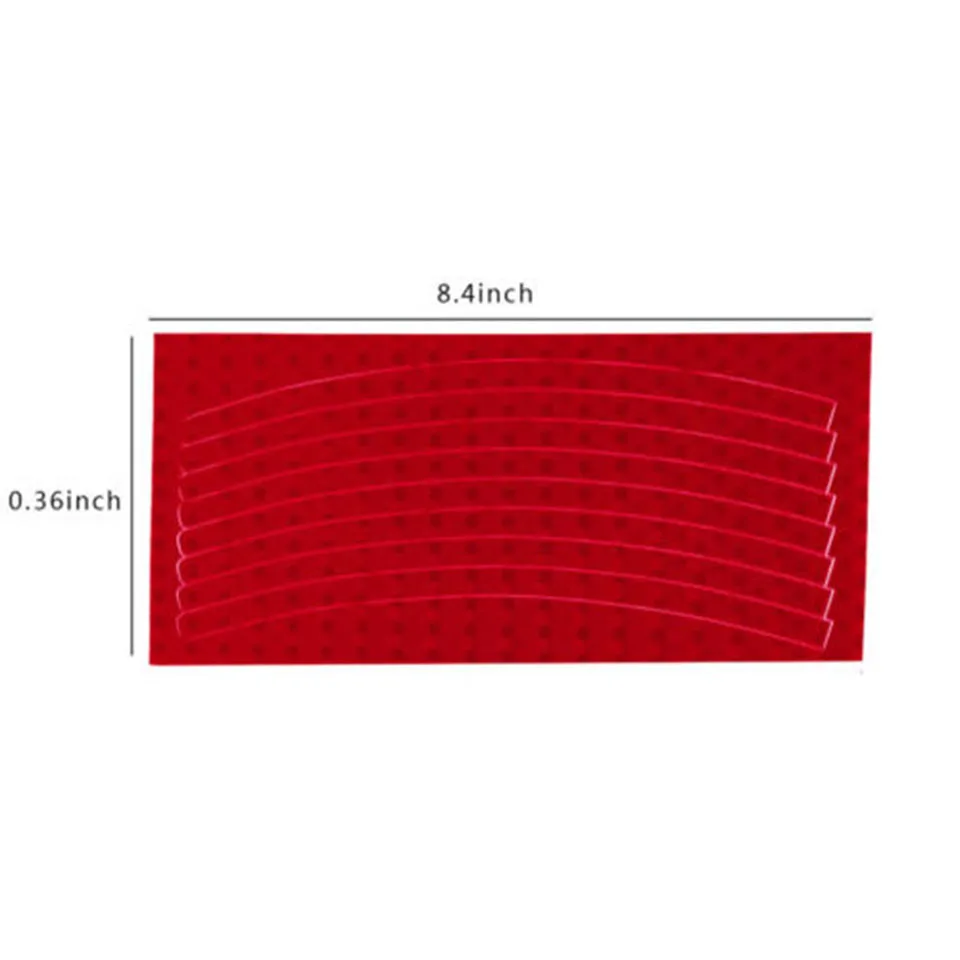 16 полосок наклейки для велосипеда отличительные светоотражающие наклейки полоса велосипеда светоотражающая лента, для мотоциклов наклейка колеса велосипеда аксессуары