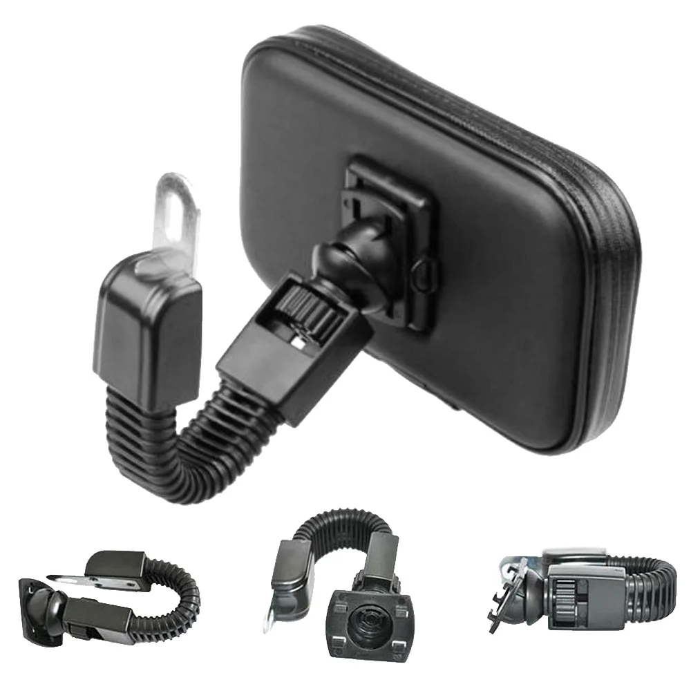 

Besegad 360 Degrees Rotation Motorcycle Bicycle Cell Phone Handlebar Mount Holder for iPhone 6 6s 7 8 Plus Below 5.5 Inch GPS