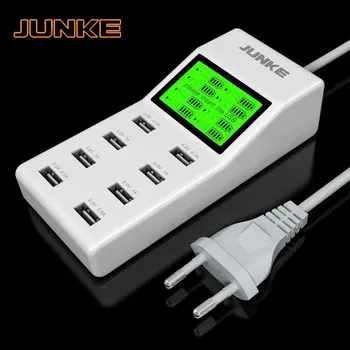 

Universal 8-Port USB Charger LCD Display Charge Status Automatic Identification Of Charging Current To Meet a Variety Of Mobile