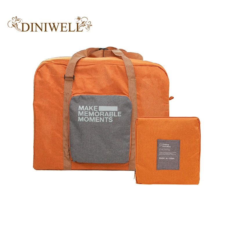 

Fashion Travel Luggage Bag Big Capacity Folding Carry-on Duffle Bag Foldable Nylon Zipper WaterProof Travel Portable Bag 32L