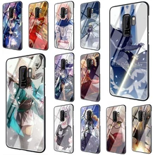 Fate Grand Order аниме закаленное стекло чехол для телефона samsung Galaxy S7 edge S8 Note 8 9 10 Plus A10 20 30 40 50 60 70