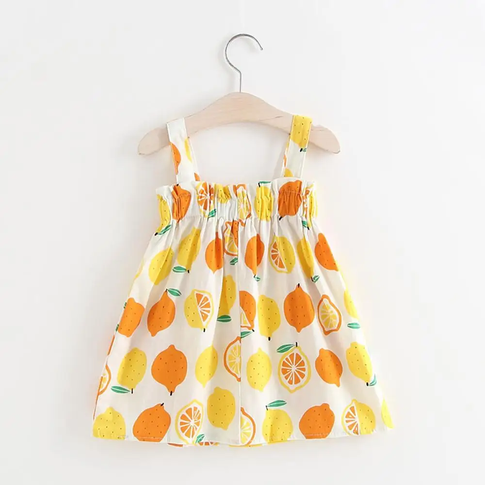

Summer Kids Girls Sleeveless Sunress Baby Girl Clothes Summer Kids Cotton Princess Dress Children Print Floral Slip Dresse