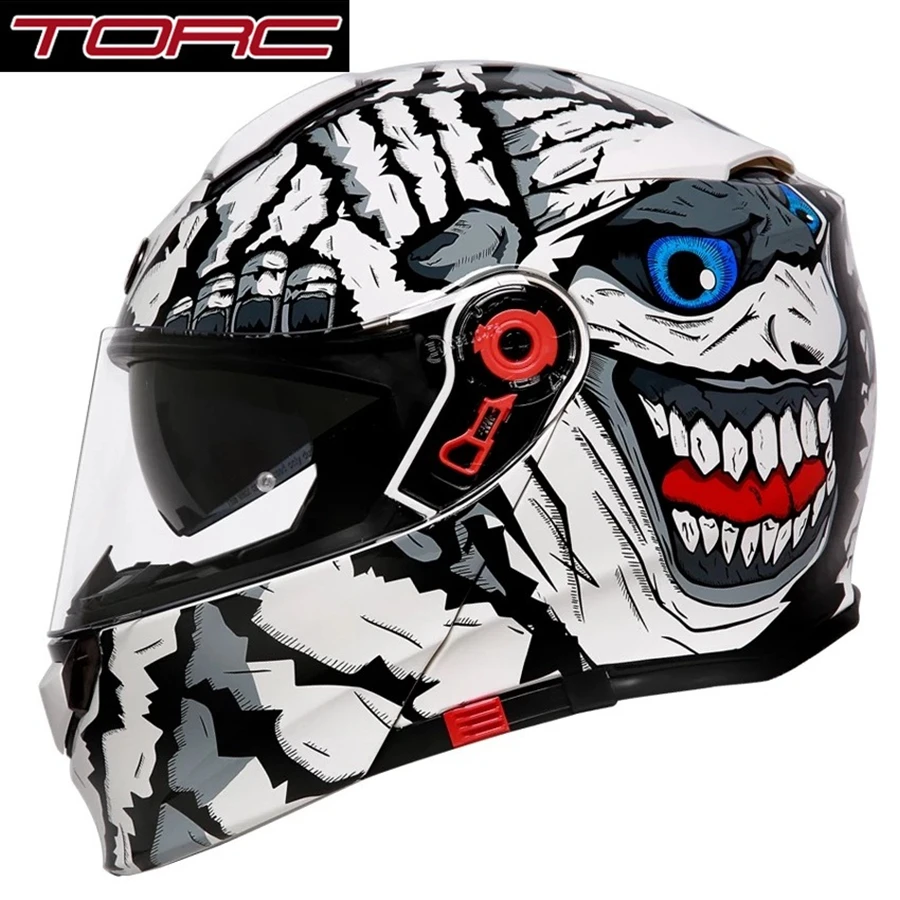 1шт TORC DOT двойной козырек флип до полного лица модульный Capacete Casque шлем с сертификатом ECE Мотокросс мотоциклетный шлем