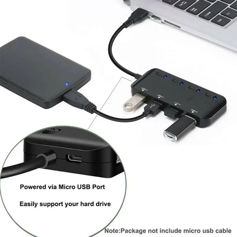 USB 3 0 концентратор разветвитель передачи данных расширитель для ПК ноутбука