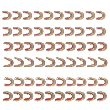 

60 Pieces Copper Bowstring Nocking Points Set Buckle Clips Archery Accessories