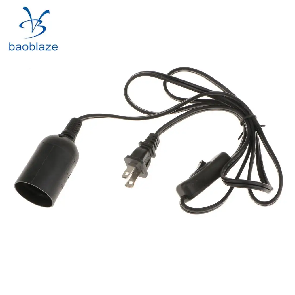 1.5m E27 Plug In Hanging Pendant Light Lamp Bulb Socket to US Plug in