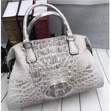 Необычная натуральная кожа аллигатора женский кошелек Подушка настоящая крокодиловая кожа женская сумка с верхней ручкой женская большая сумка на одно плечо