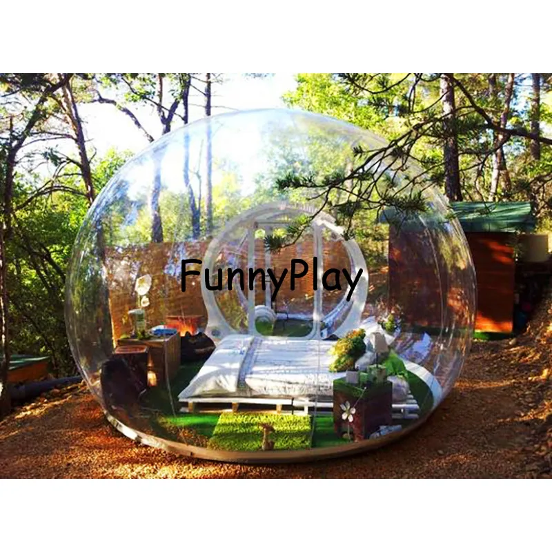 single tunnel inflatable bubble camping tent5