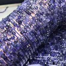 Иолит синие свободные бусины квадратные граненые 4-5 мм природа для изготовления ювелирных изделий ожерелье 14 дюймов fppj оптом