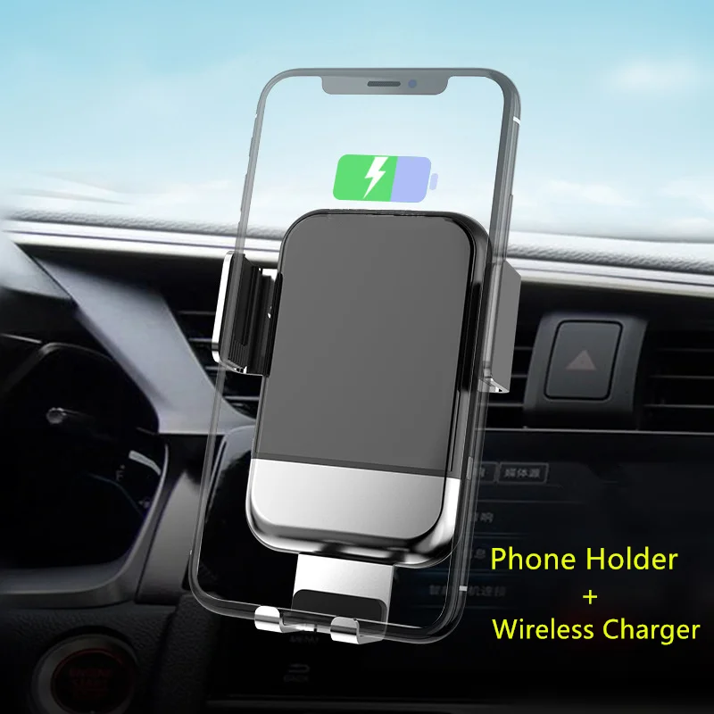 

Auomatic Holder For Phone In Car 360 No Magnetic Phone Stand For Iphone Samsung S10 Plus Xiaomi Phone Stand Air Vend Windshield