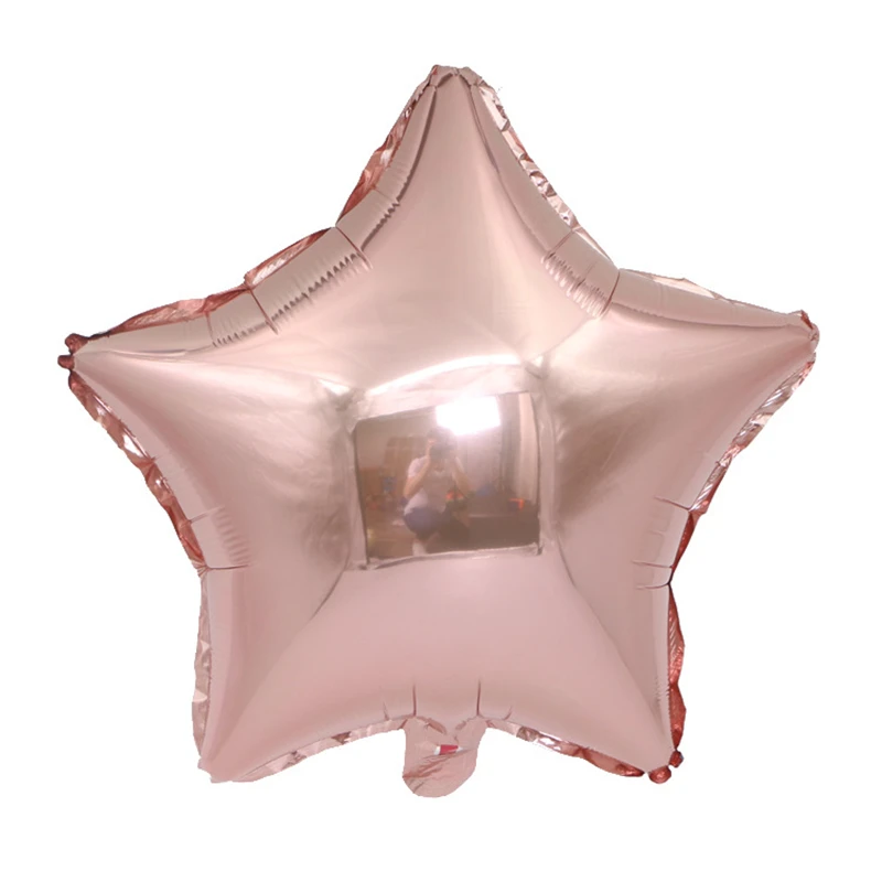 18 дюймов любовь пентаграмма круглый розовое золото алюминиевый шар шарики в виде бутылок шампанского золото День рождения Свадебные шары линия друзей
