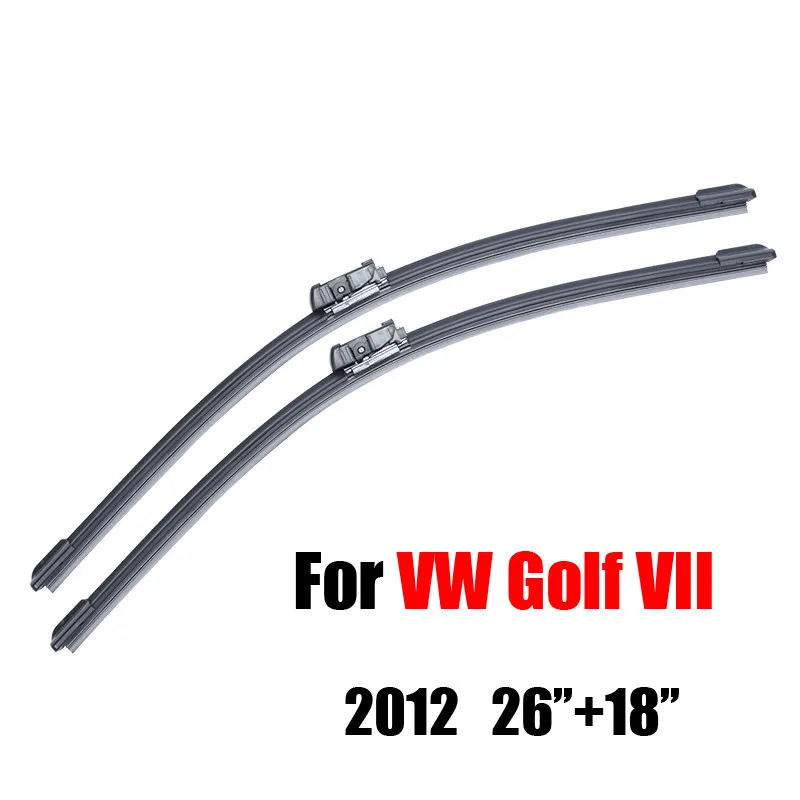 

Pair Windshield Wiper Blades For VW Golf 7 2012 Onwards,Fit Windshield Silicone Rubber Wipers Arm,Auto Parts Car accessories