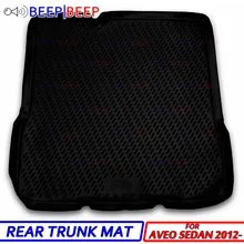 Для Chevrolet Aveo 4D Sedan 2012-автомобильный коврик для багажника, коврик для пола, задний коврик для багажника, автомобильный Стайлинг