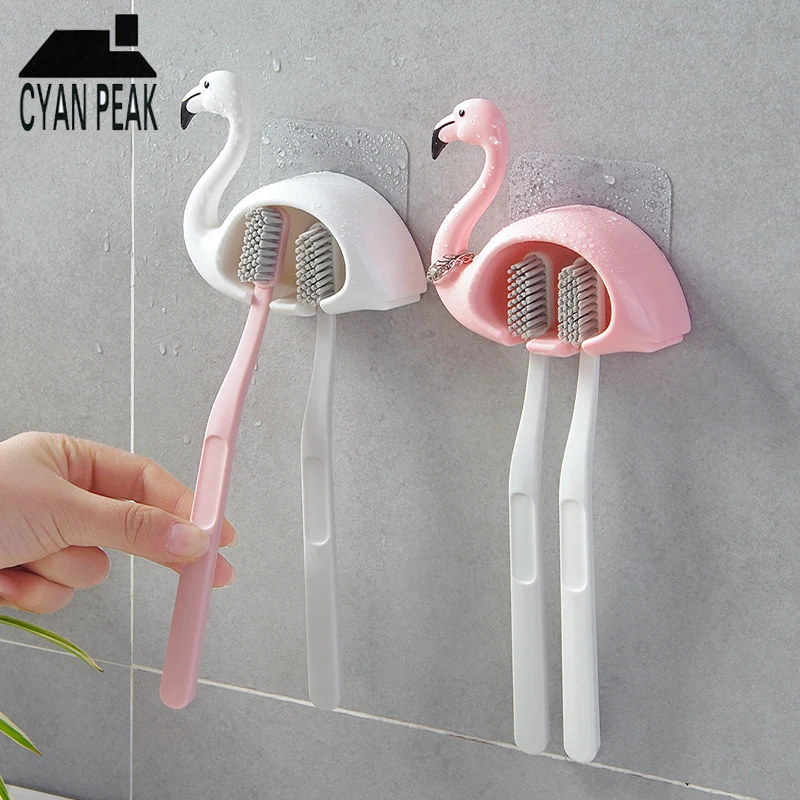 

Bathroom Accessories Toothbrush Holder Wall Mounted Toothbrush Storage Box Suction Toothpaste Toothbrush Container Holder