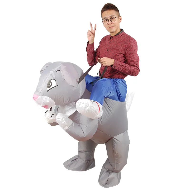 

Rabbit Inflatable Costumes for Adult Easter Day Bunny Outfits Inflatable Cowboy Ride Bunny Cosplay Costume Easter Sunday