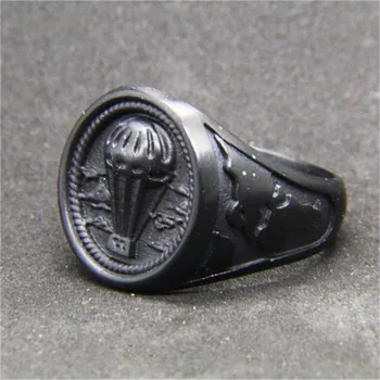 

5pcs/lot Newest Black Mat Balloon Ring 316L Stainless Steel Jewelry Punk Style Hiphot Band Party Ring