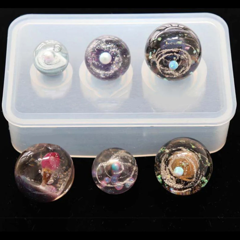 Transparent Silicone Mould Resin Decorative Craft DIY Universe Balls Epoxy Resin Molds for Jewelry Making Mold DIY Tools