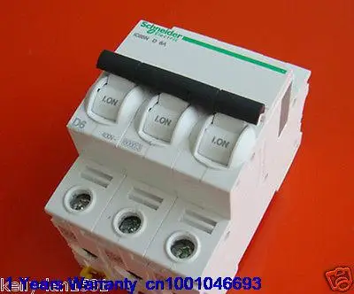 

DHL/EUB 5pcs NEW Original for Schneider IC65N 3P D6A Breaker 15-18