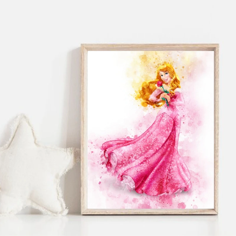 Watercolor Princess Prints