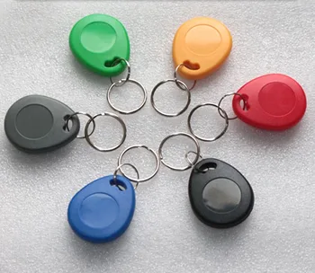 

EM4100 No.5 keyfobs 1000PCS Waterproof ID keyfobs RFID Tag 125KHZ Proximity key Ring Card Access Control Attendance card