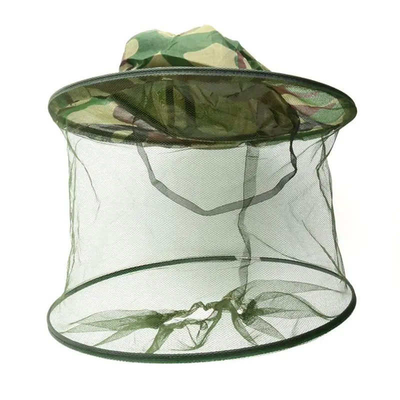 

Anti-mosquito Bee Bug Insect Fly Mask Cap Hat with Head Net Mesh Face Protection Outdoor Fishing Equipment (Camouflage)