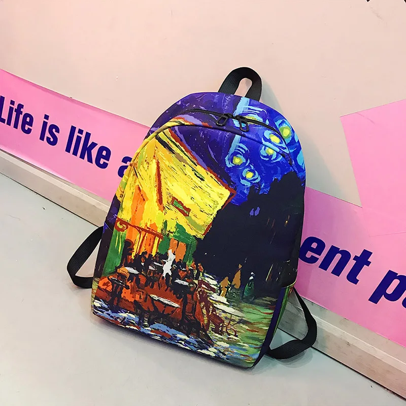 Menghuo marca 2017 diaria mochila para mujer mochila para la escuela adolescente niñas impreso completo de viaje de Nylon Mochilas bolsos Casual Mochilas