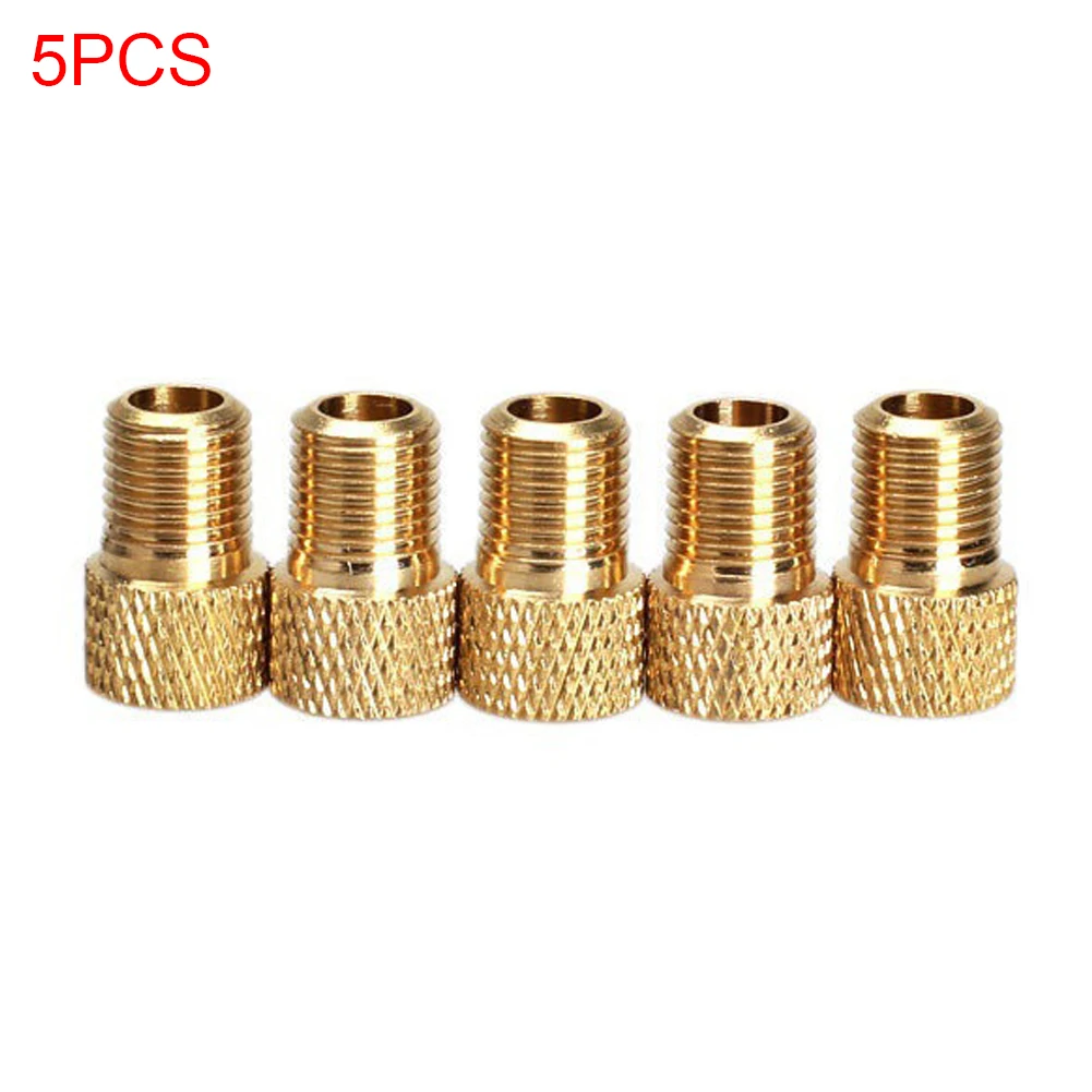 

Pump Bicycle Convert Presta to Schrader Copper Bike air Adaptor adapters wheels gas nozzle Tube Tool