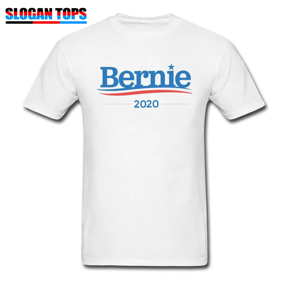 Bernie Sanders 2020 Campaign -5966 Funny Casual T-shirts Crew Neck 100% Cotton Tops T Shirt for Men Top T-shirts NEW YEAR DAY Bernie Sanders 2020 Campaign -5966 white
