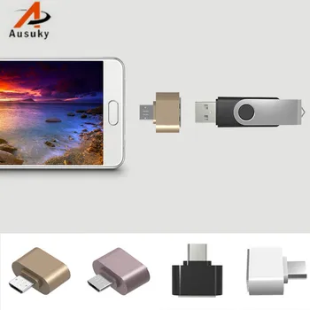 

A Ausuky Mini Micro USB OTG Hug Converter USB To USB OTG Adapter 2.0 for Samsung Galaxy S3 S4 Sony LG Microusb OTG Cable -15