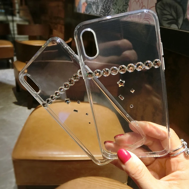 Чехлы для телефонов Iphone X Xs Max XR 5 фотоблей 6 6S Plus 7 8 прозрачные мягкие силиконовые