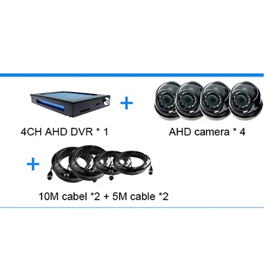 SDVR104 4CH AHD 1080P видео рекордер sd карта DVR 4-канальный видео мониторинг с 4 шт. AHD камера для автомобиля автобуса транспортного средства - Цвет: GPS WIFI