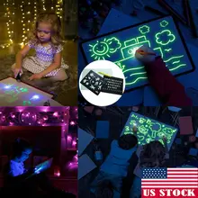 US Draw With Light Fun And Developing Toys Drawing Board Magic Draw Educational Magic Painting