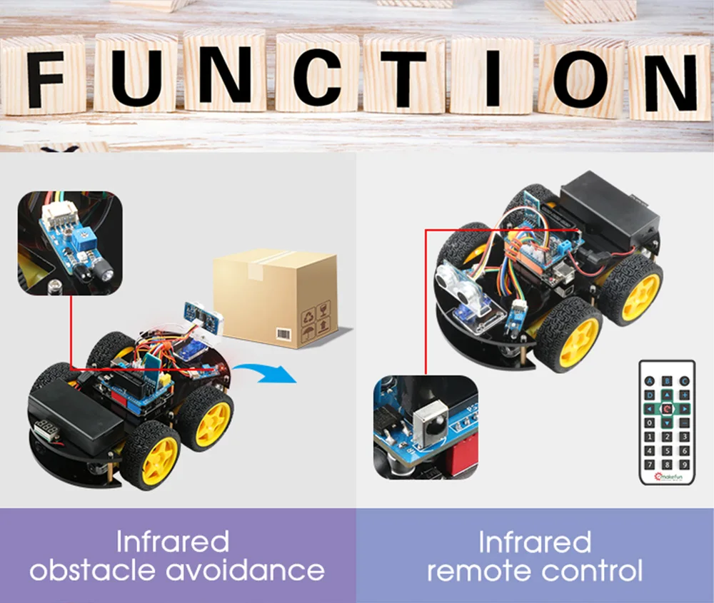 rc controle remoto robótica bluetooth kit de