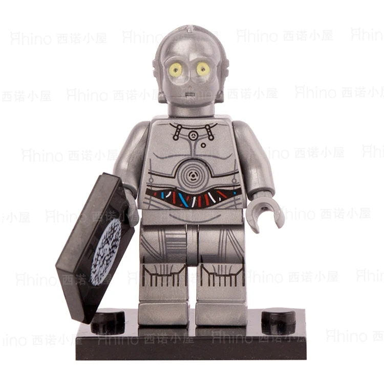 Koop Enkele Verkoop STER OORLOG Rogue Een Titanium C 3PO Robot R2D2 BB8 Luke Yuda Monteren minifig Bouwstenen Kids Speelgoed XMAS geschenken
