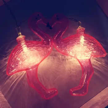 

10led Battery String Light 1.6m Christmas Wedding Birthday Festival Decoration Lamp Room Flamingo Ins One Generation A232
