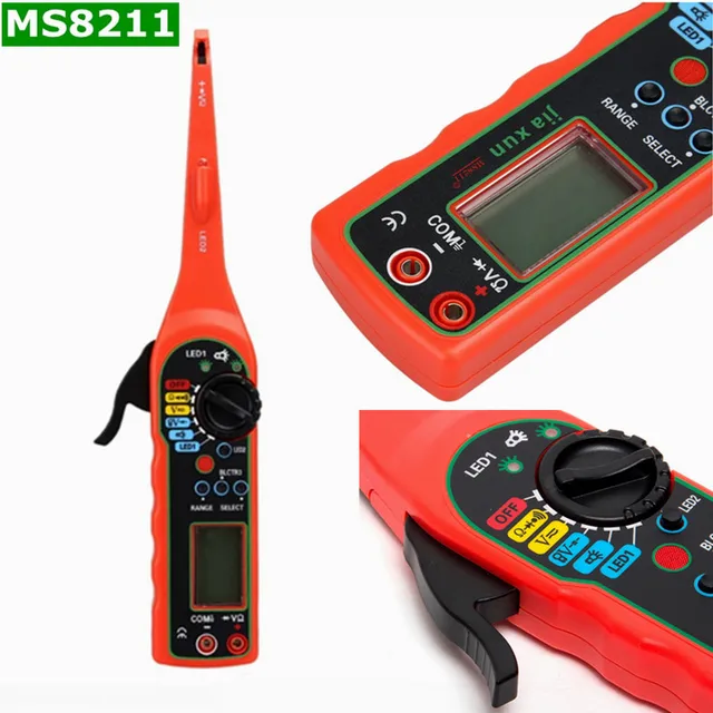 2017 MS8210 MS8211 Multi function Auto Circuit Tester Multimeter Lamp