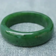 Китайский Синьцзян зеленый нефрит нефритовый жадеит ручной резной браслет 56- 62 мм