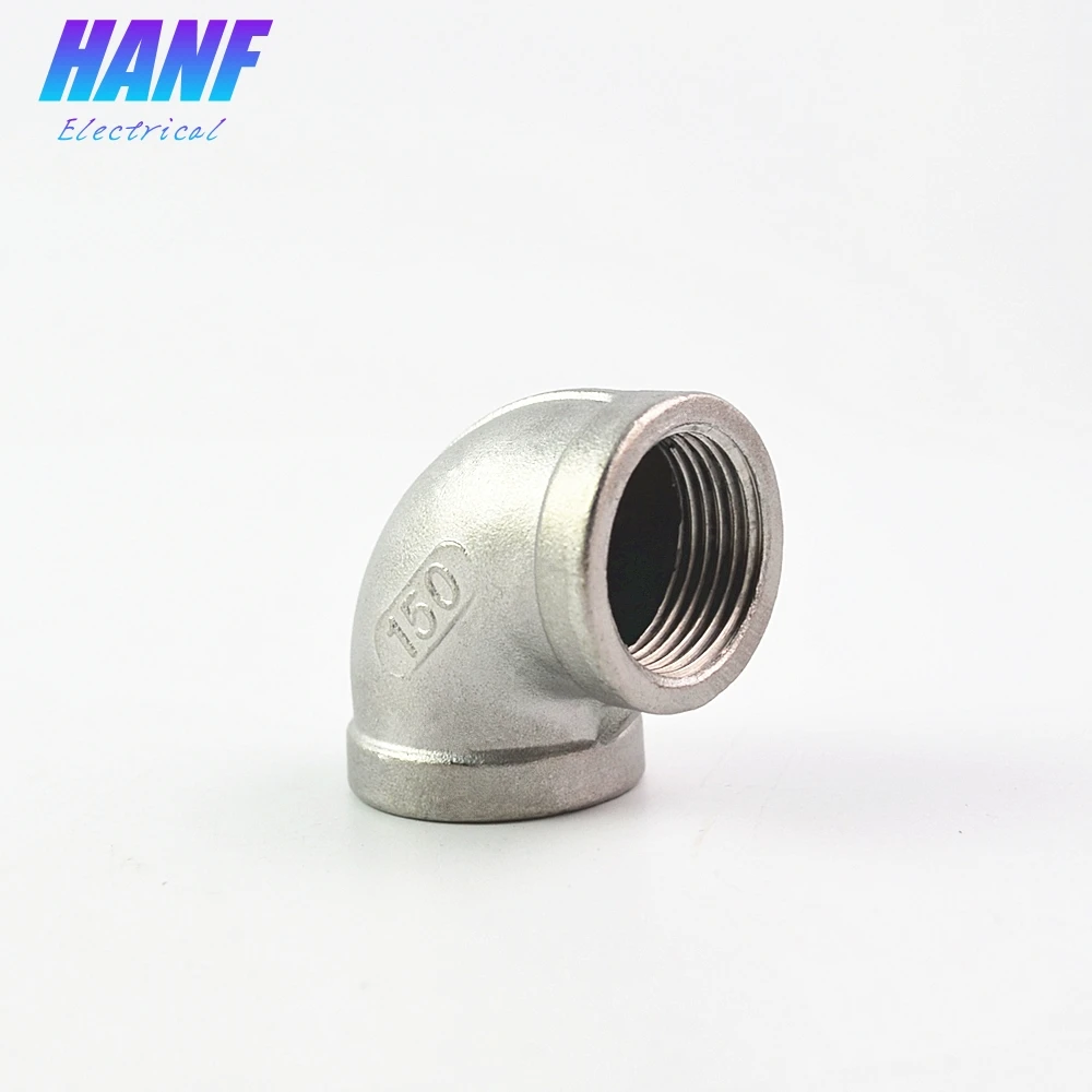 

1pcs 90 Elbow Socket banded 3/4"x3/4" Degree Angled Female x 304 Stainless Steel Threaded Pipe Fittings