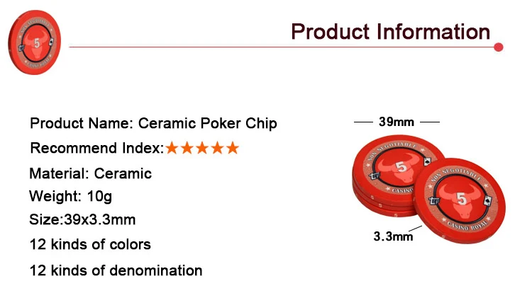 Ceramic Poker Chip 12 Constellations Royal board game coin Black Poker Chip Lighter Bingo Coins Customized 20 pcs/set