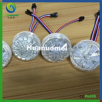 

2016 New Style Flower Cover 24V 60mm 9leds pixel UCS1903 led module light Digital RGB 5050 White LED Dream Color modules