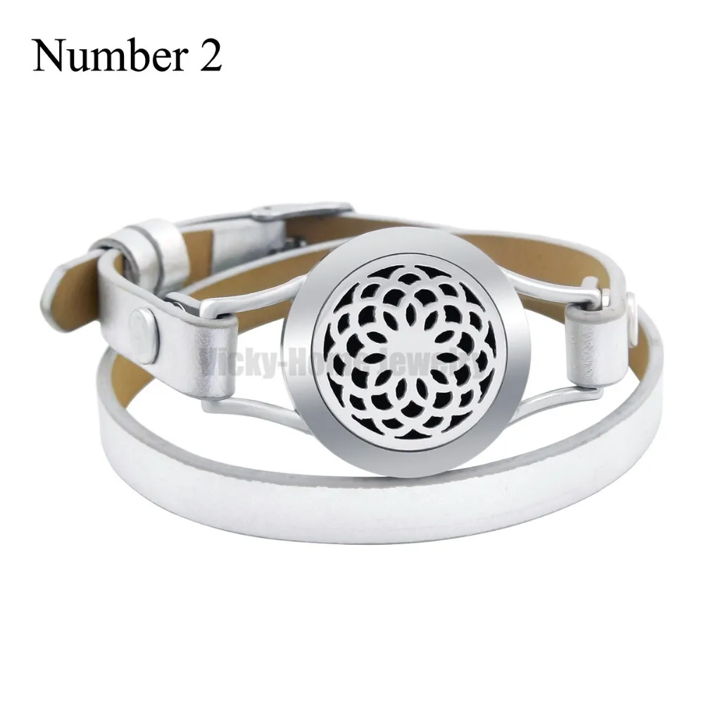 ZP-BS041-20 Diffuser Leather Locket Bracelet 
