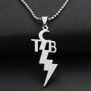

10pcs/lot New Women Fashion Stainless Steel pendant TCB ELVIS PRESLEY Necklace Jewelry 3 chains to choose men necklaces jewelry