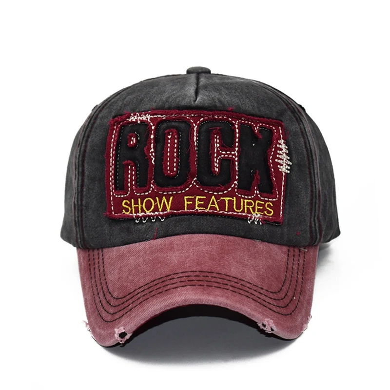 

Outdoor Adjustable Back Cover Outdoor Sports Hat Retro Style Hip Hop Cap Stitching Sports Hat Rth Old Washed Cotton Headdress