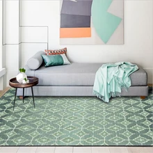 Европейские и американские ковры с геометрическими элементами, градиентные зеленые ковры и ковры для гостиной, коврики для кухни