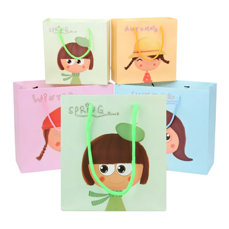 Buy Cartoon Cute Girl Gift Bags High end Paper Bag