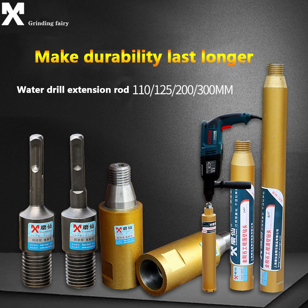 

65 Mn Steel Dry Water Drill Bit MX Drill Bit Converter Diamond Drill Bit Hammer Pole Round handle Square handle Impact Drill