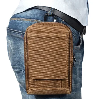 

YIANG Universal Oxford Cloth Bags Military Style Men's Outdoor Durable Waist Packs Pouch for Man Mobile Phone Bags for iPhone