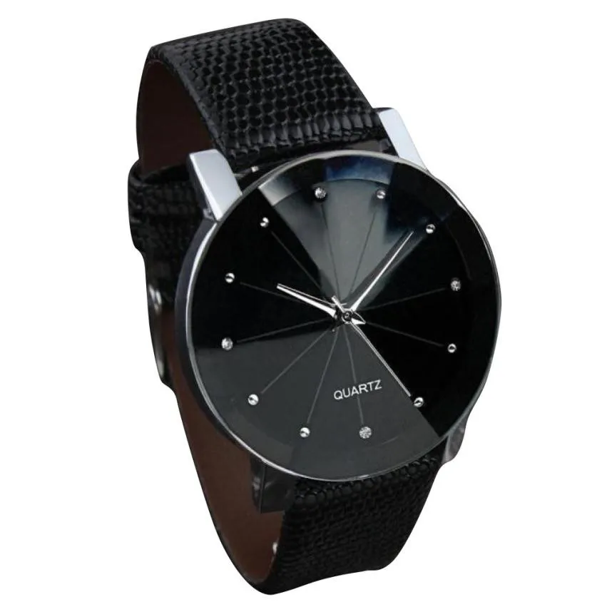 Best Mens font b Watches b font Luxury Brand 2018 Faux Leather Stainless Steel Dial Quartz