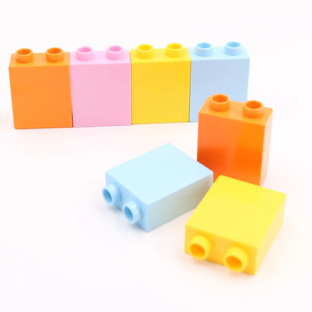 

Building Blocks Spare Parts 2 Dots higher Big Size Block Classic Higher Brick Toys Compatible with L Brand Duploe Block Toys