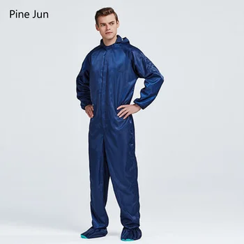 

Antistatic hooded onesie dustproof work clothes